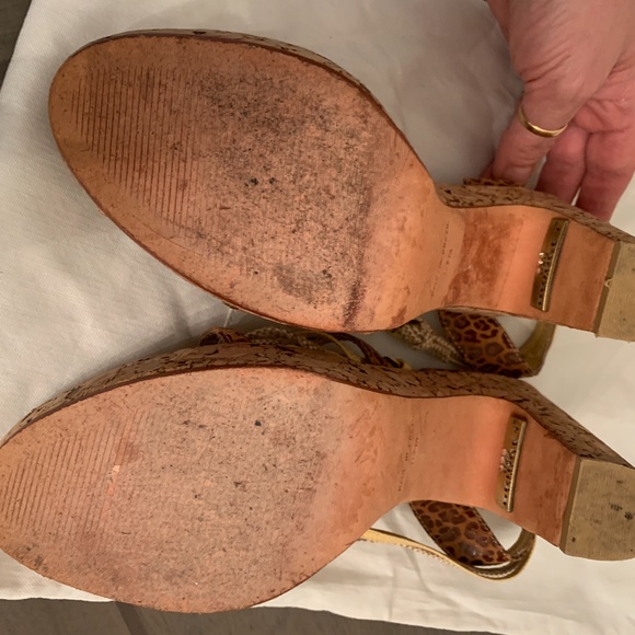 Bridget Shuster Leather Sandalswith Ladybug Bling Size 8 - Picture 5 of 7